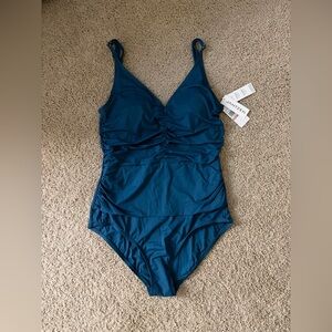 Jantzen Teal One-Piece Swimsuit
